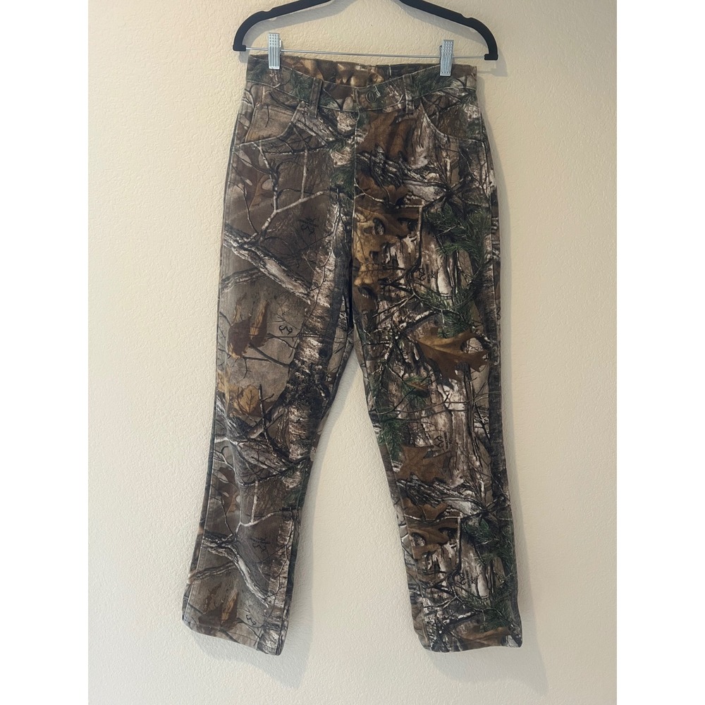 Wrangler ProGear Realtree Camo Pants Womens 18 Reg Straight Leg Hunting Cotton